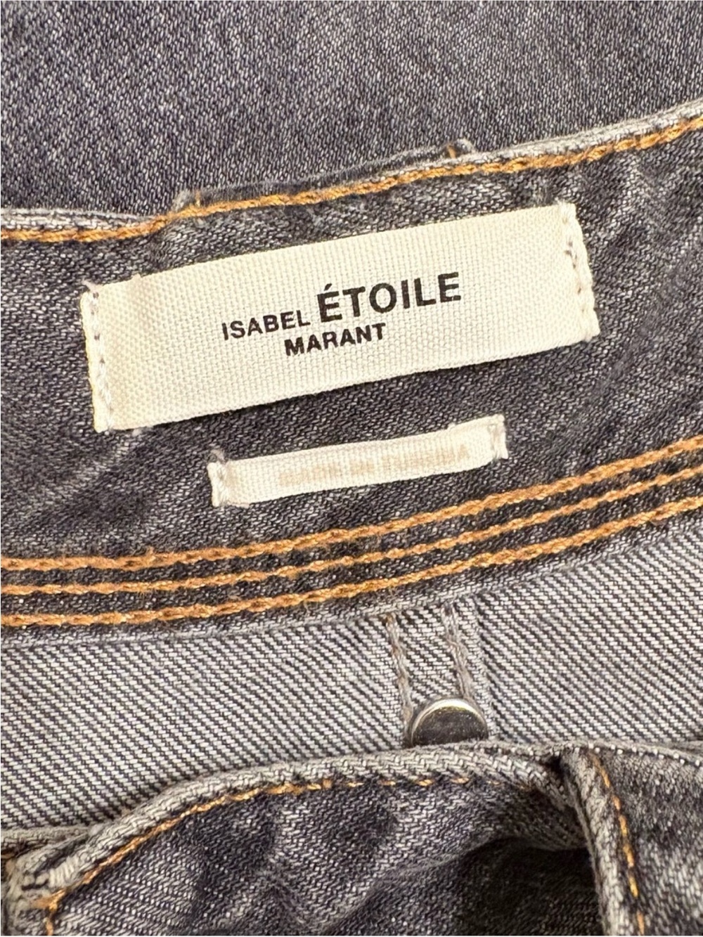 Isabel Marant Etoile Grey Neko Jeans - Picture 9 of 10